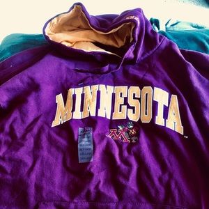 University of Minnesota Hooded Sweatshirt.